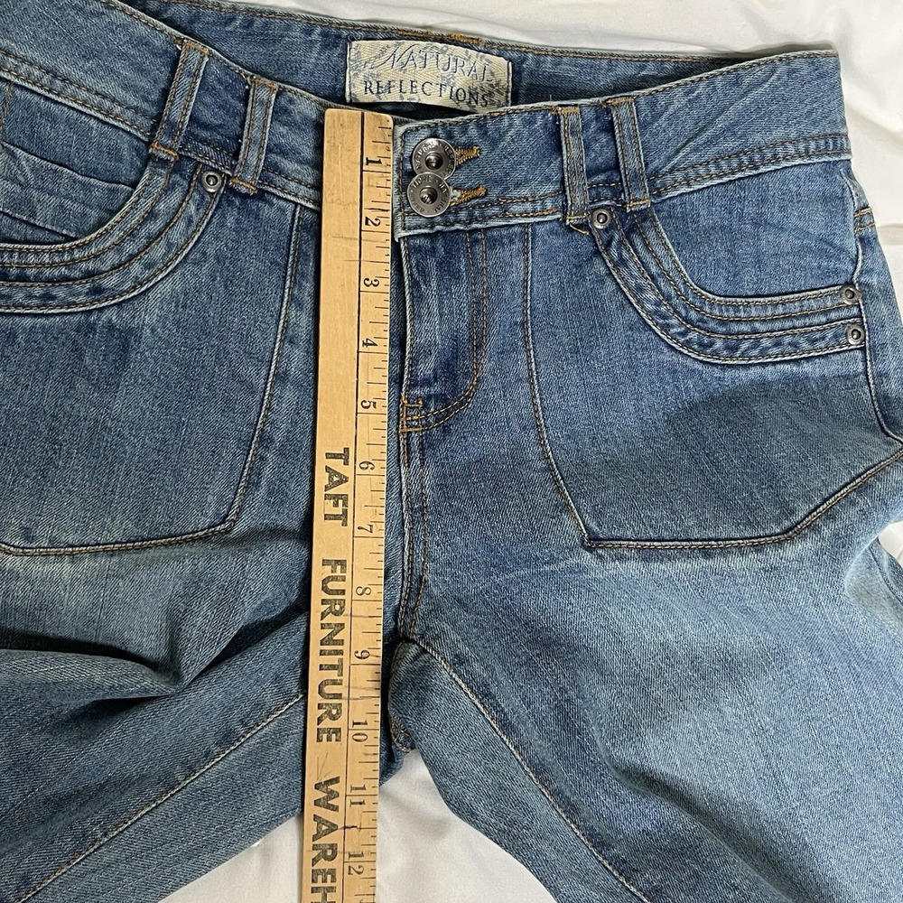 Natural Reflections Womens Bootcut Jeans Medium Wash Patch‎ Pockets Size 6 - Picture 5 of 12
